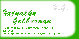 hajnalka gelberman business card